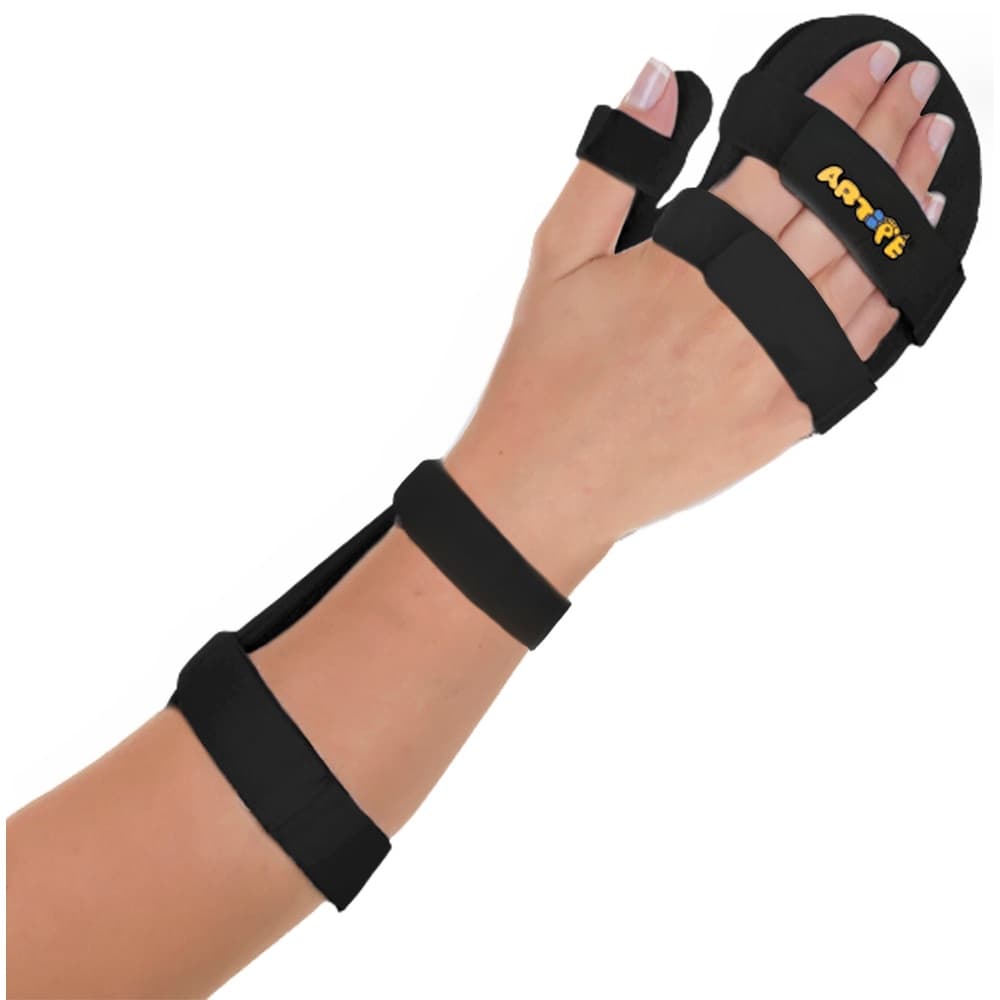 Ortese Tala De PVC Para Punho Mãos E Dedos Adulto - Preto