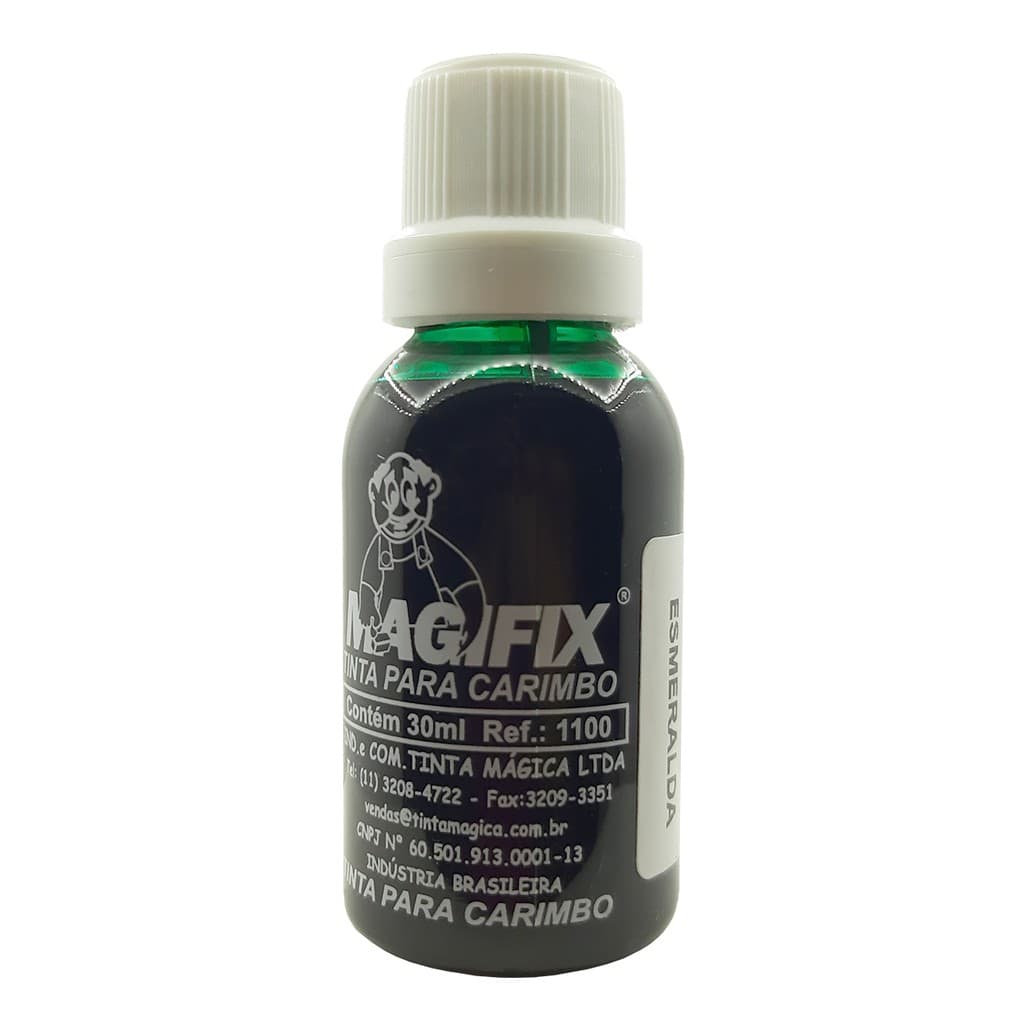 Tinta para Carimbo Magifix sem óleo p/ Papel 30ml Ref1100