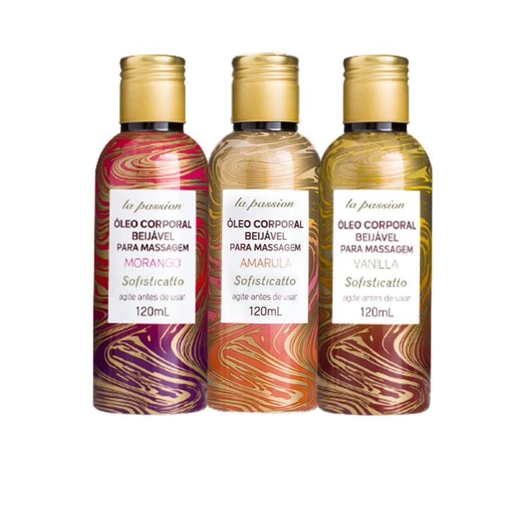 Óleo Massagem Corporal Comestível Sensual Beijável