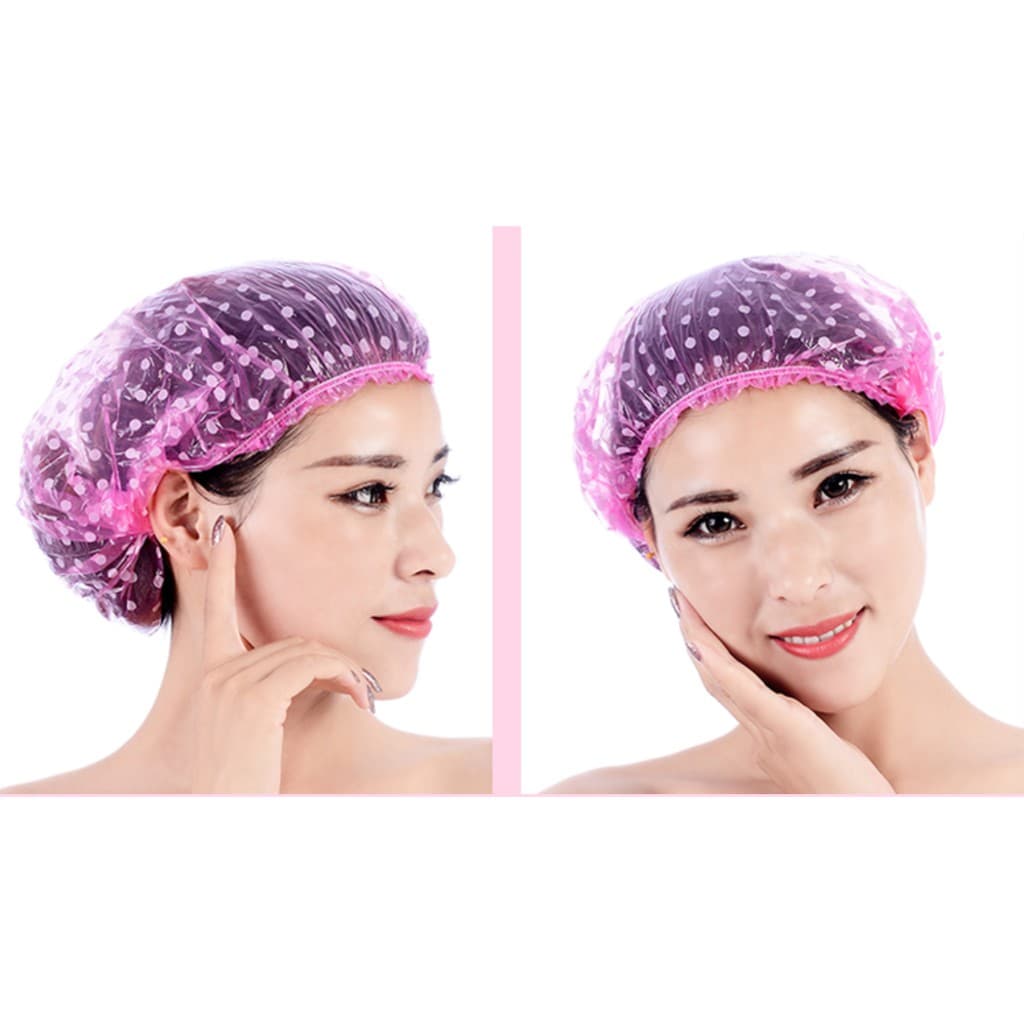 kit touca de banho de plástico