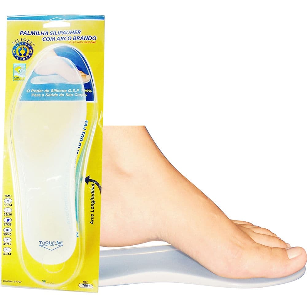 Palmilha Silipauher com Arco brando 7001 Orthopauher