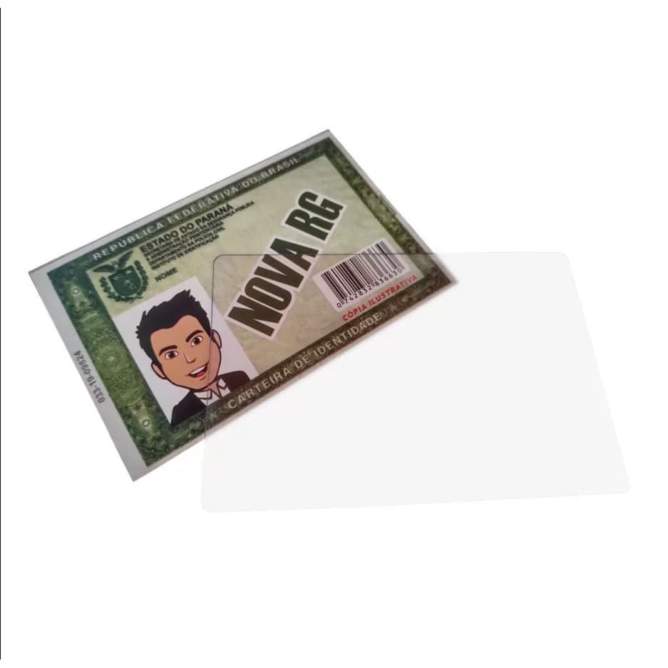 Porta Documentos em Acrílico Ideal para CNH, RG (NOVO E VELHO), DUT (DOCUMENTO DE CARRO), BILHETE ÚNICO, CARTÂO DE CRÉDITO