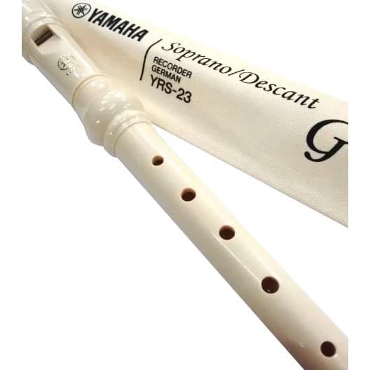Flauta Doce Germânica Yamaha Yrs-23g Com Capa