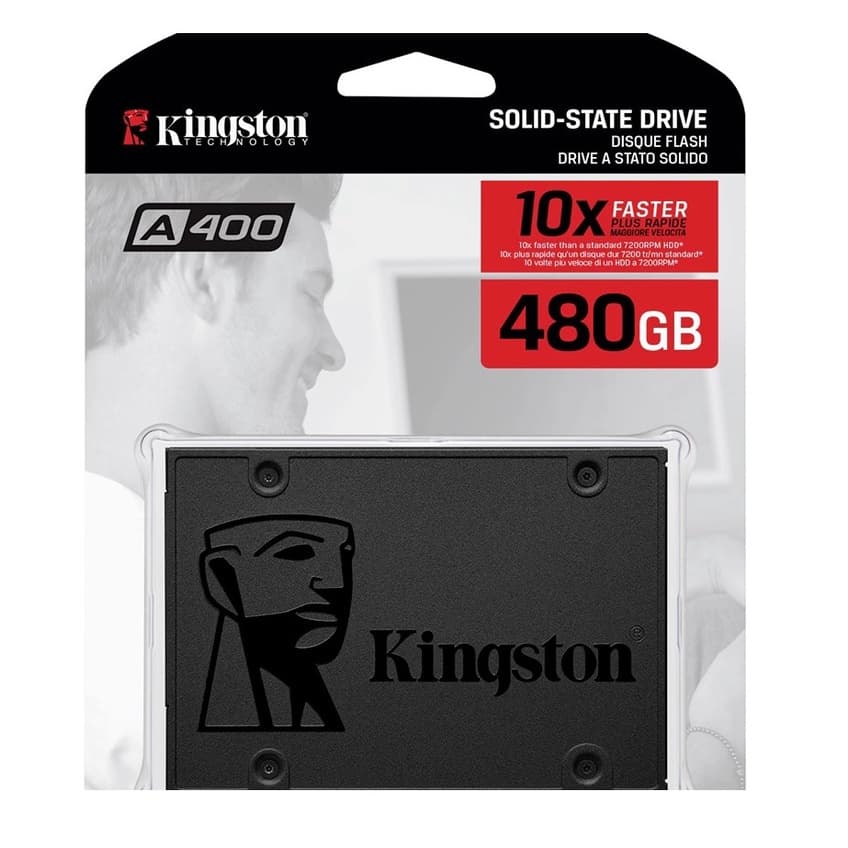 Hd Ssd Kingston 480Gb A400 Sa400S37/480G - Cinza