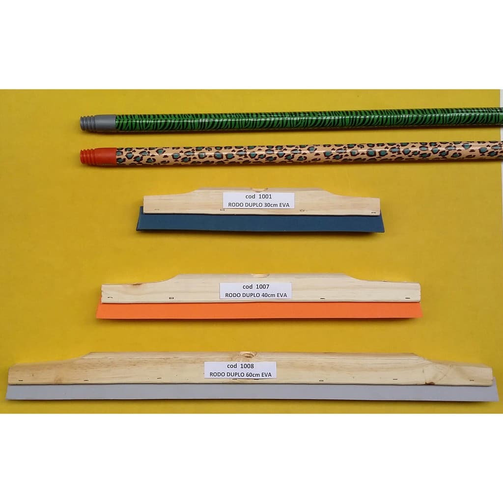 rodo madeira 40cm sem cabo