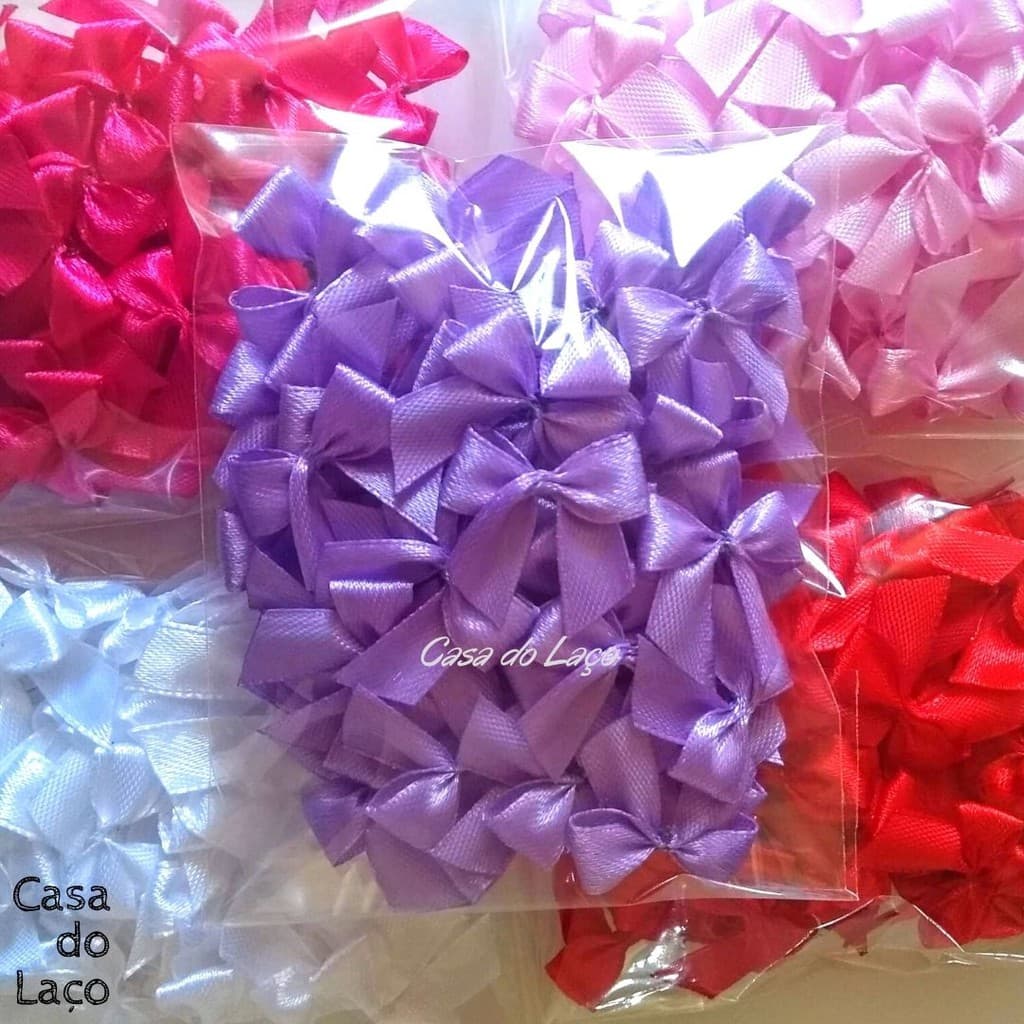 Laço/Lacinho de Cetim N°2 50 Unidades Lembrancinhas.