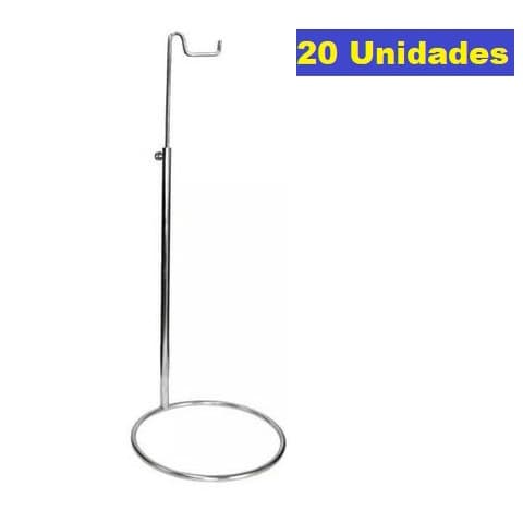 20 Suportes de Bolsa Feminino Expositor Balcão - Metal Cromado