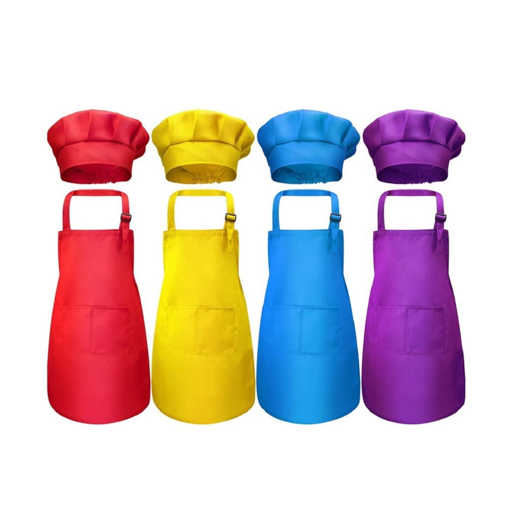 Kit avental e chapéu infantil 7 a 12 anos ,cozinha,oficina,gourmet,escola,criança,arte,culinaria,natal