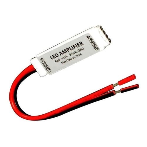 Kit 4 Amplificador De Sinal Para Fita Led Rgb C/ Adaptador