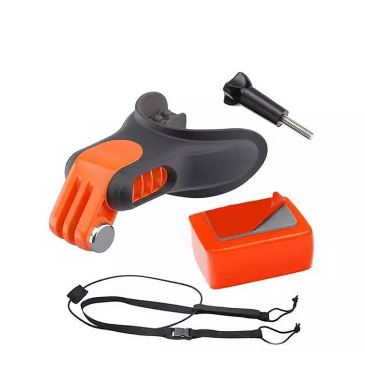 Suporte De Boca Dentadura Surf Skate Flutuante Boia P/ Gopro