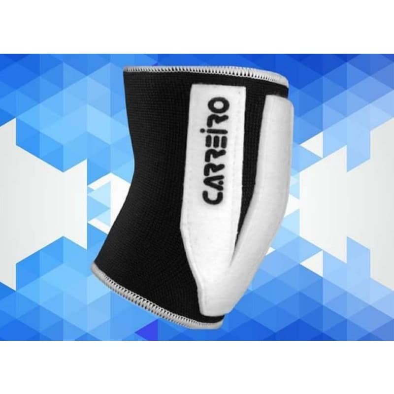 Cotoveleira com Feltro Acolchoada Carreiro Preto/Branco Esportivo