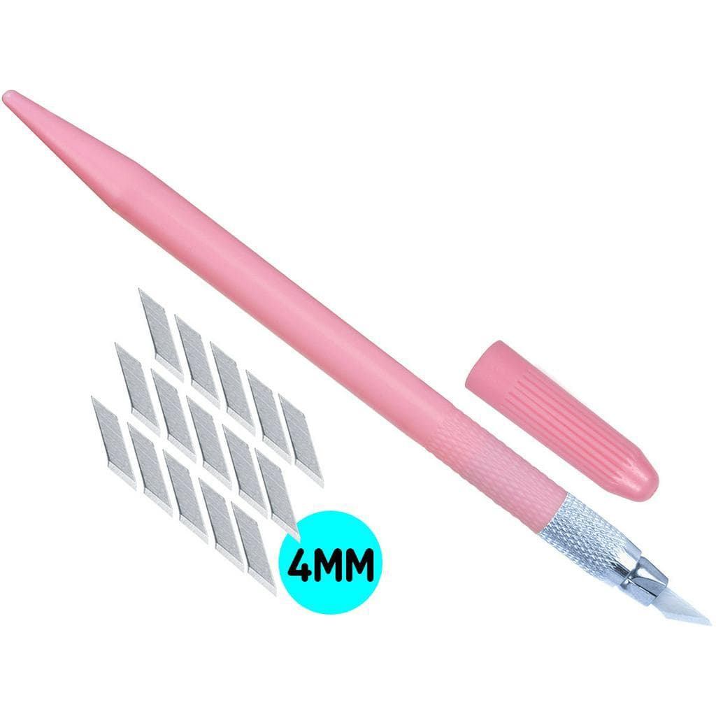 Estilete Aluminio Precisao Bisturi Aero Modelismo 05 Laminas