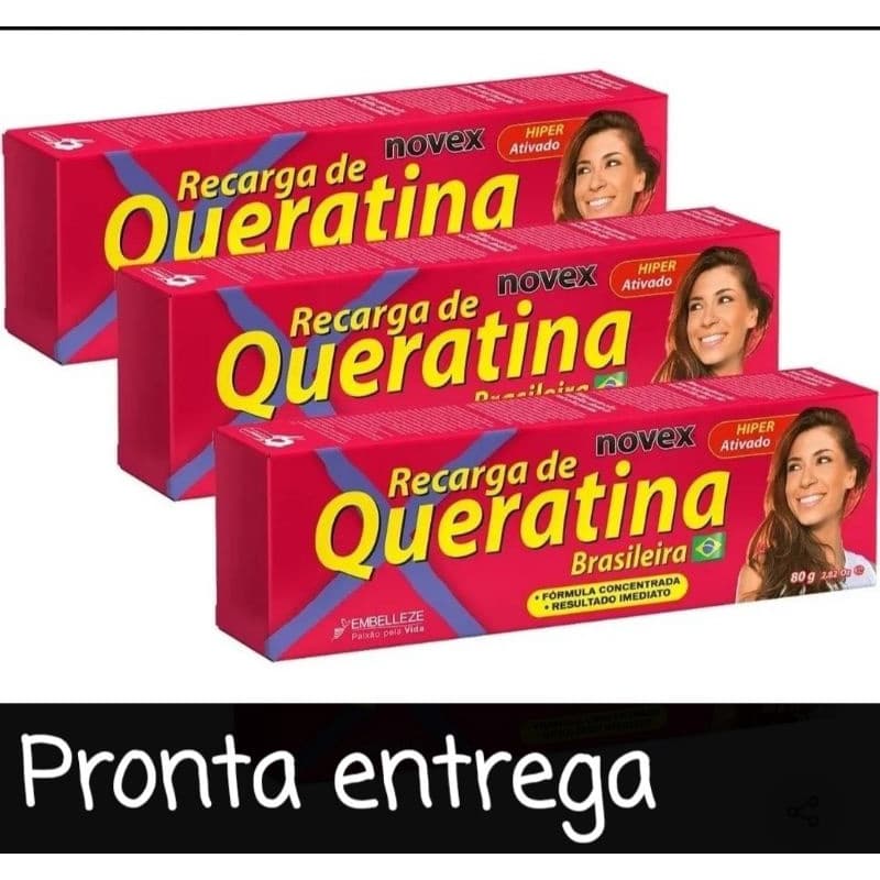 Recarga De Queratina Brasileira Novex 80g