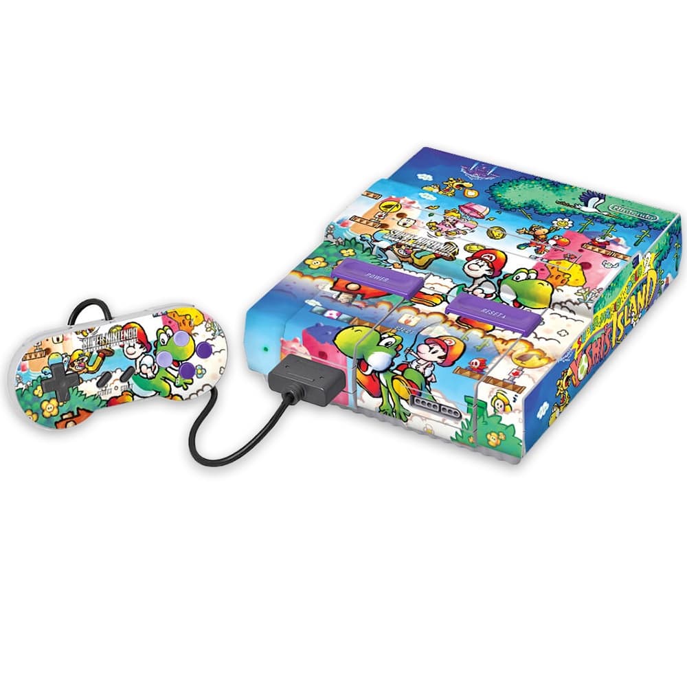 Skin Super Nintendo Adesivo - Super Mario World 2 Yoshi s Island
