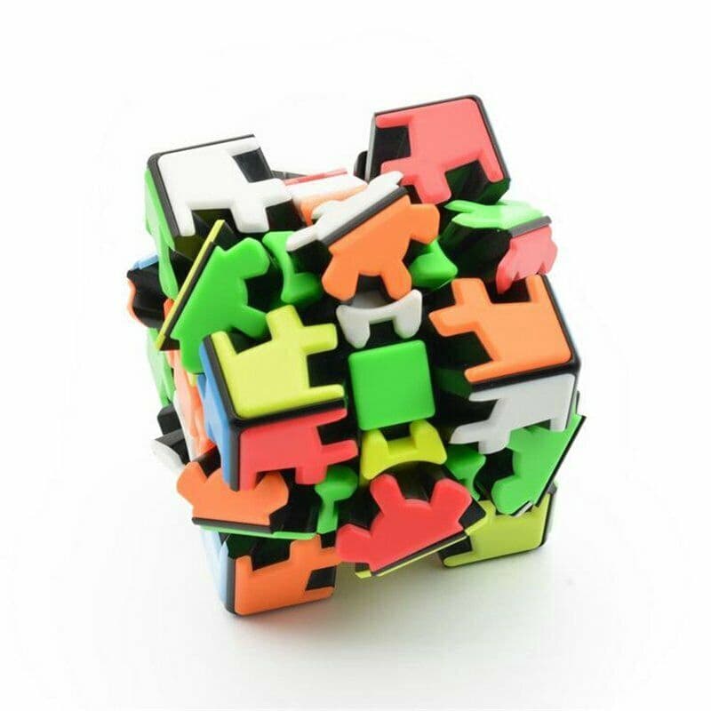 LeFun Stickerless 3 Rank Gear Magic Cube Speed Puzzle Cube Toy for Challenge