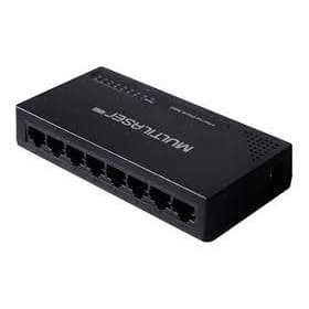 Switch Hub Multilaser 8 Portas Vlan Fixa Poe 24v 10/100 Mbps