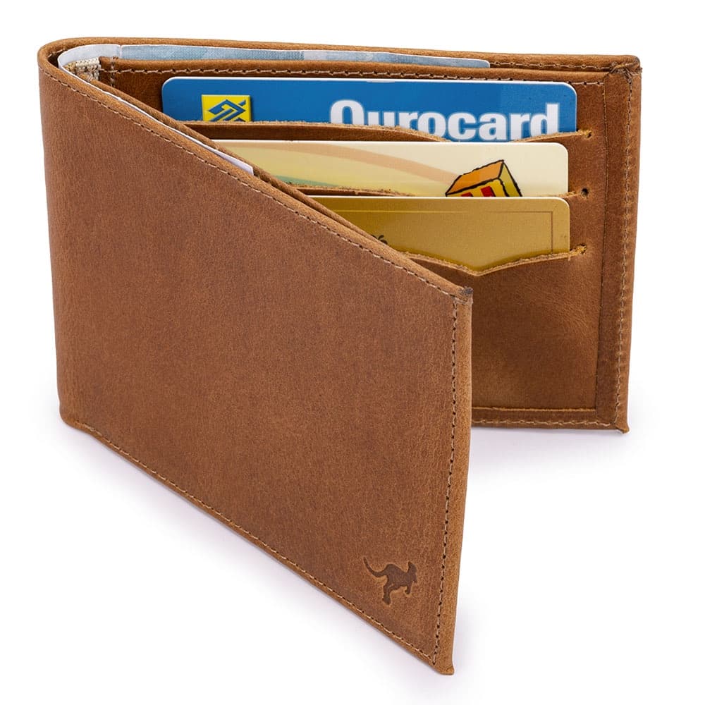 Carteira Masculina Luxo Couro Legítimo Rg-cédulas-cartões