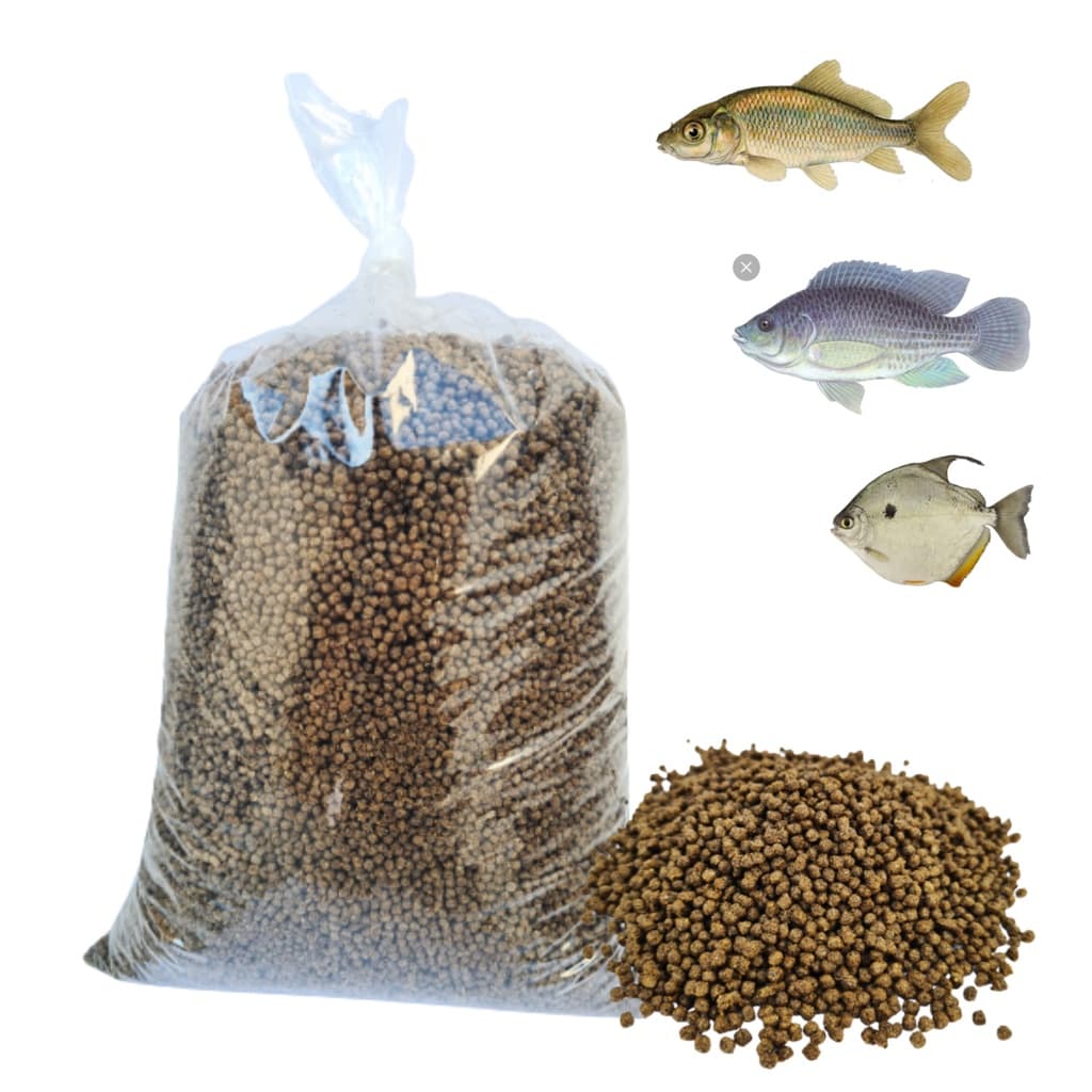 Ração Fina Engorda/Crescimento 1Kg-Peixe Tilapia, Carpa