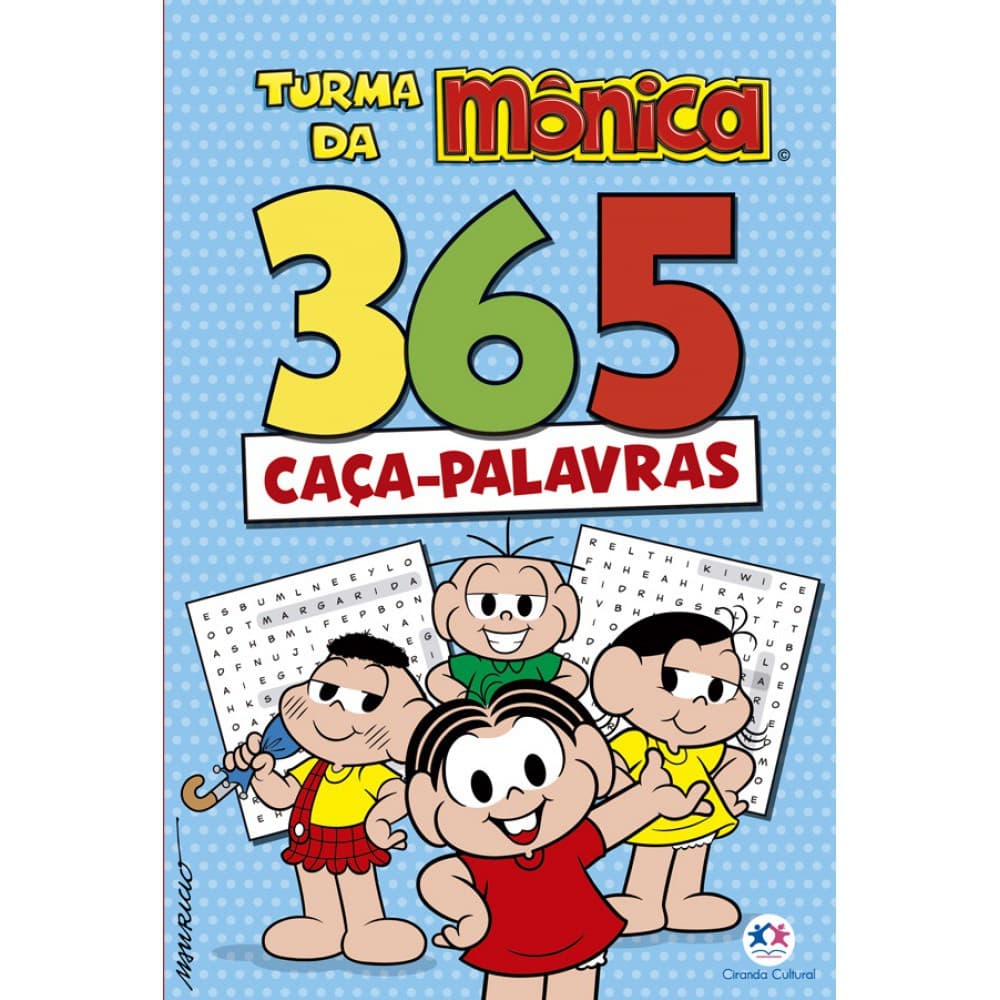 Livro - Turma da Mônica - 365 Caça-palavras - Capa comum - Ciranda Cultural