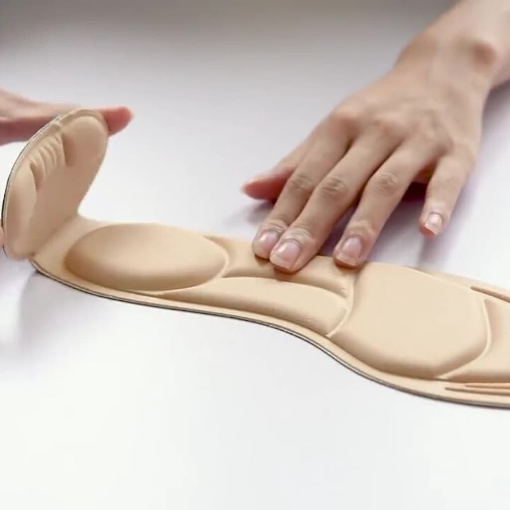 Par Palmilhas Feminina Salto Tênis Anti Bolhas Recortável Espuma Macia