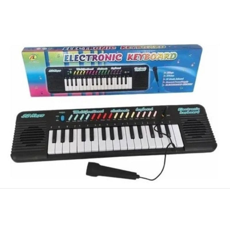 Teclado Infantil 32 Teclas Com Microfone Instrumento Musical KEYBOARD
