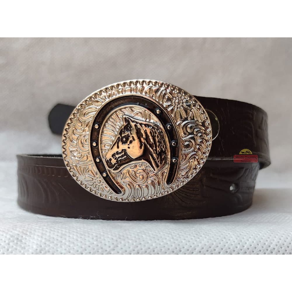 Cinto Country Para Criança Couro Legítimo Sob Medida - Oferta