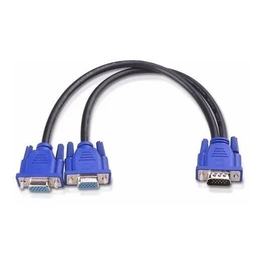 Cabo Divisor Splitter Vga 2 Saídas Simultâneas Fullhd 1080p