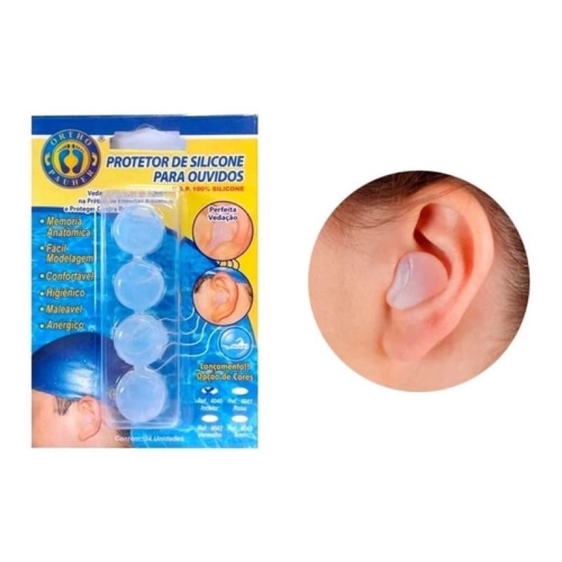 Original Protetor de Ouvido moldavel 4040 auricular Silicone Alta Qualidade Orthopauher para natação