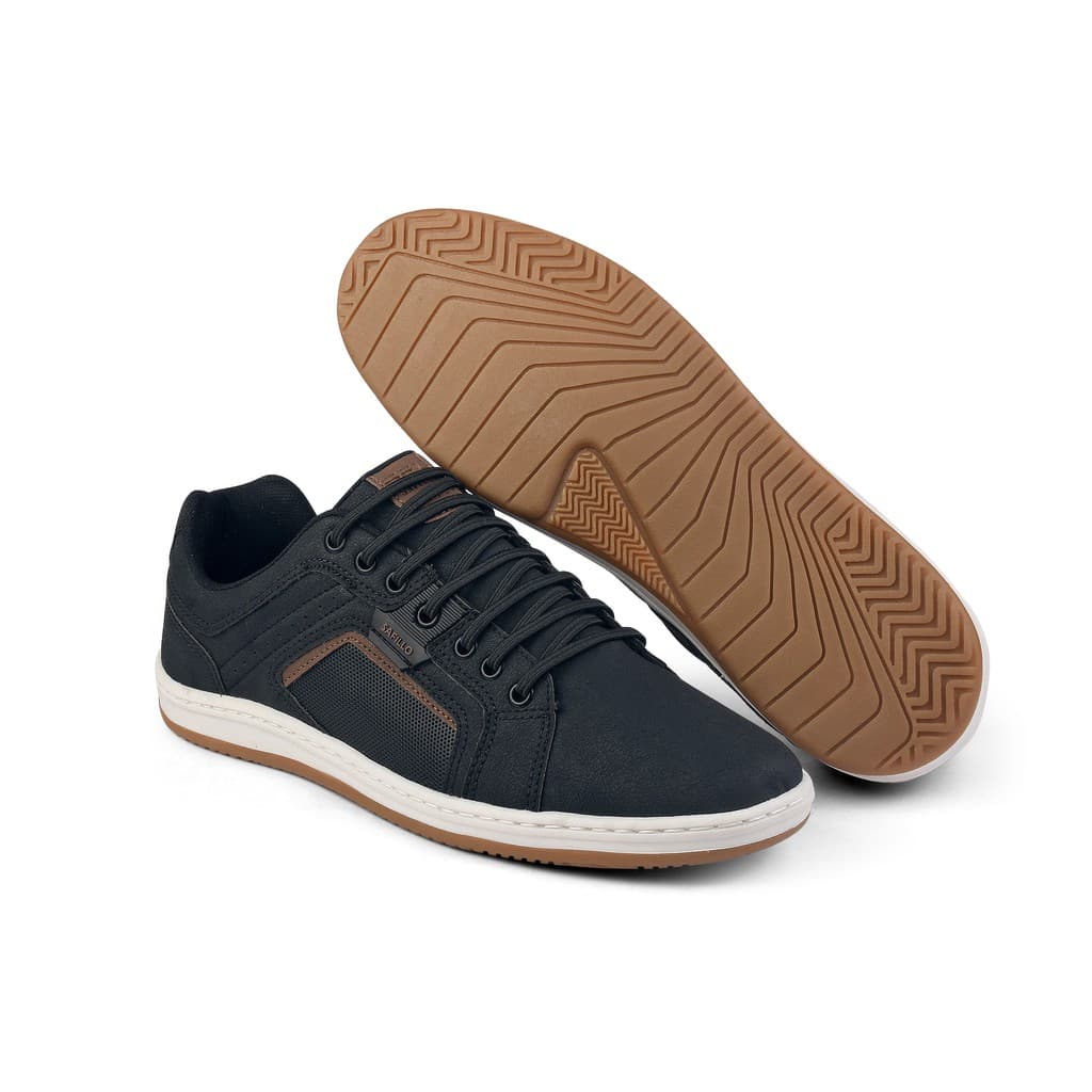 SAFILLO - Sapatênis Masculino - Modelo S - 185/ PRETO