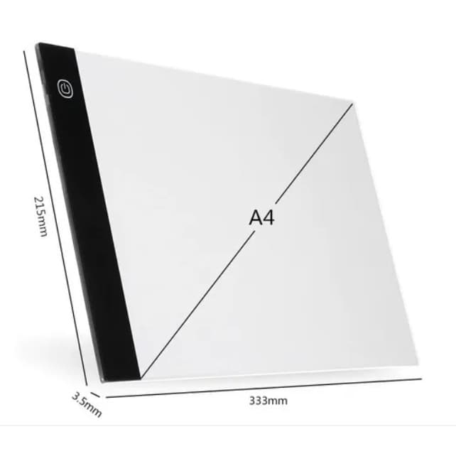 Mesa De Led Luz Branco Desenho Transposição A4 Profissional