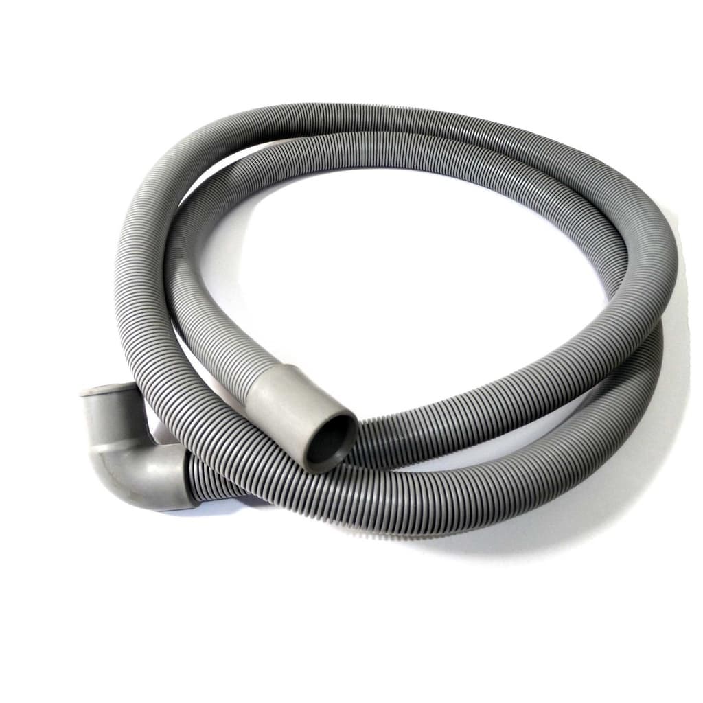 Mangueira Saída Água Lavar Louça 2m Bocal Curvo Fino E Reto