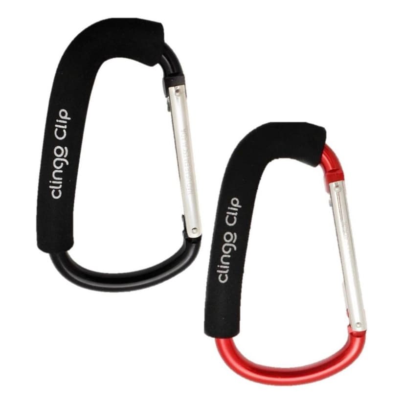 Clip Mosquetão Grande Clingo 45kg Gancho Carrinho De Bebê