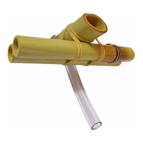 Kit 5un De Bicas De Bambu 11 Cm Cada