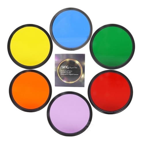 Filtro Colorido Full Color 37mm 40.5mm 43mm 46mm 49mm 52mm 55mm 58mm