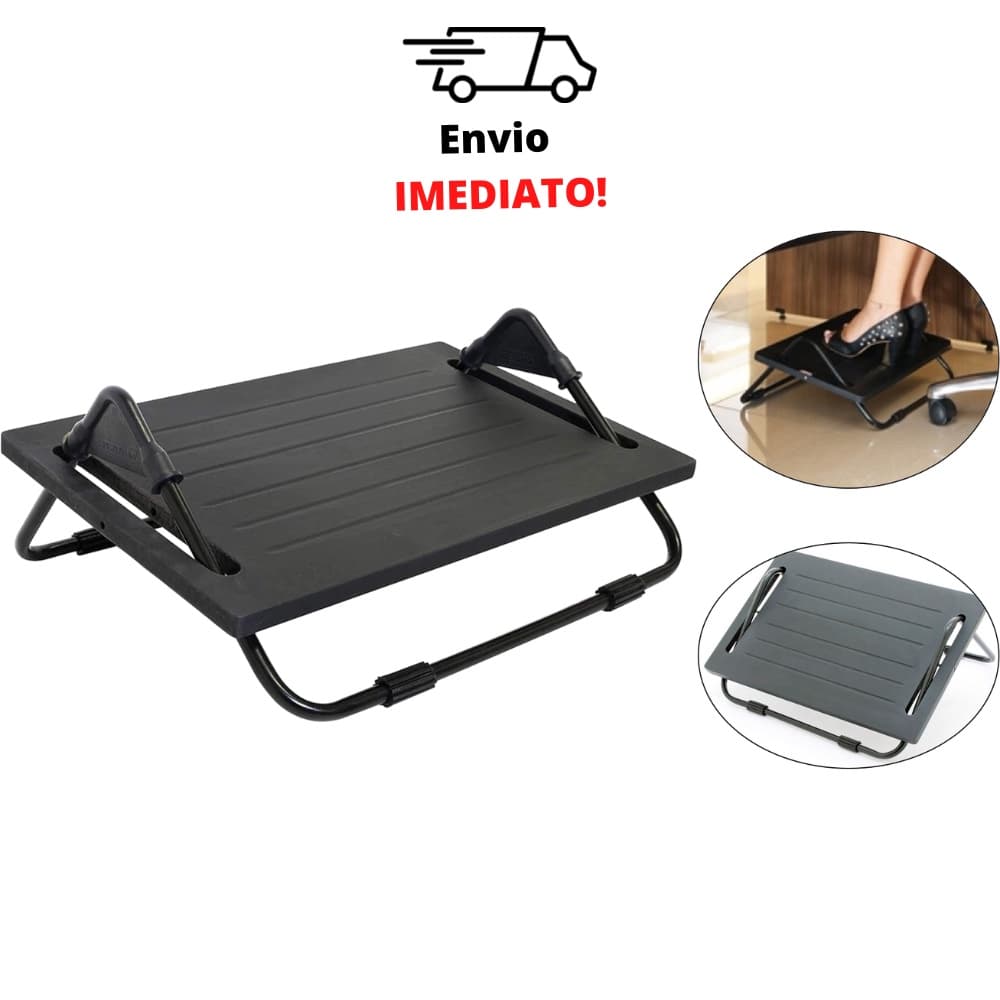 Apoio para os pés descanso para os pes apoio ergonomico com regulagem em MDF Multivisão