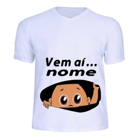 Camiseta Gravida Gestante Bebe Espiando Bebe Na Barriga