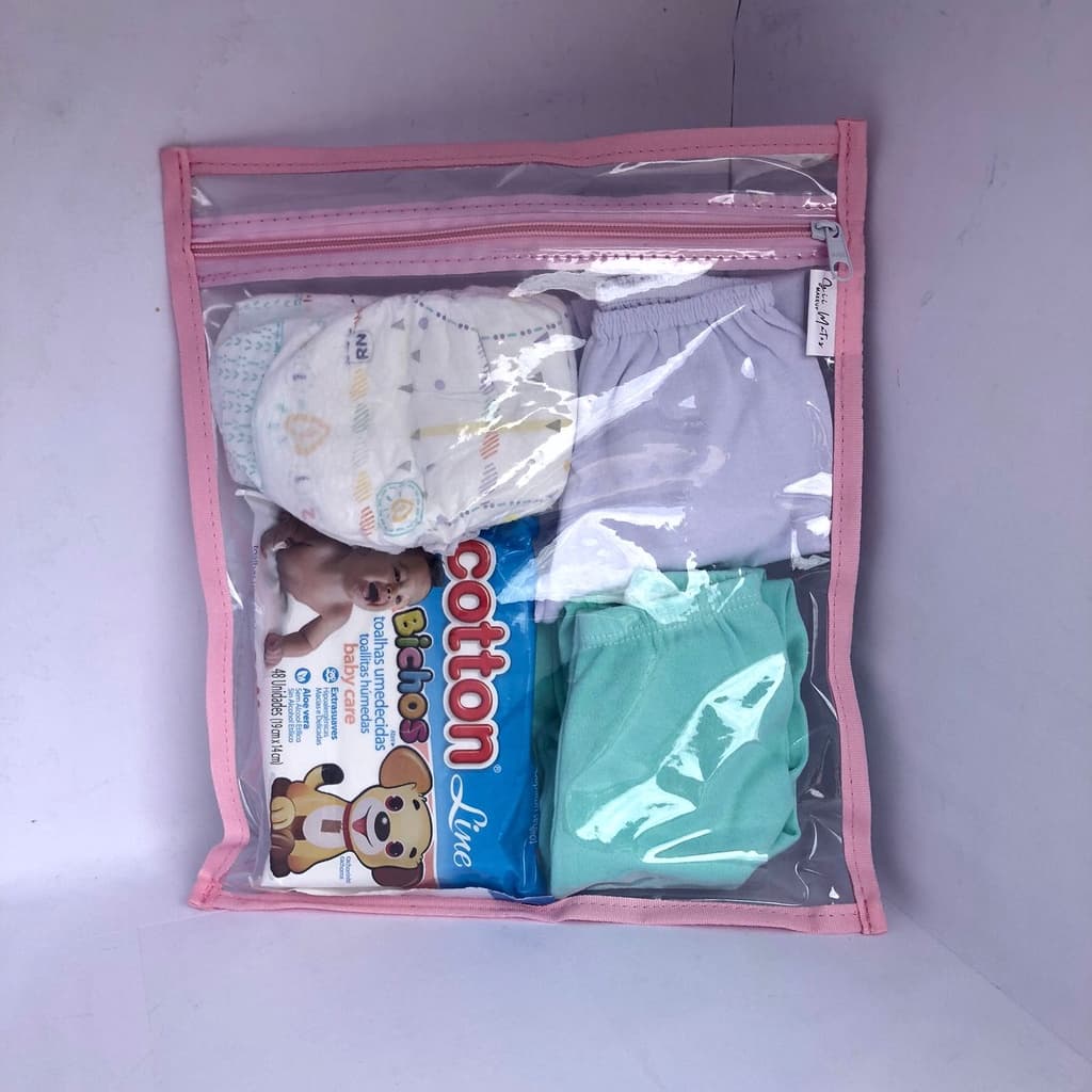 SACO organizador ROSA para maternidade viagem multiuso