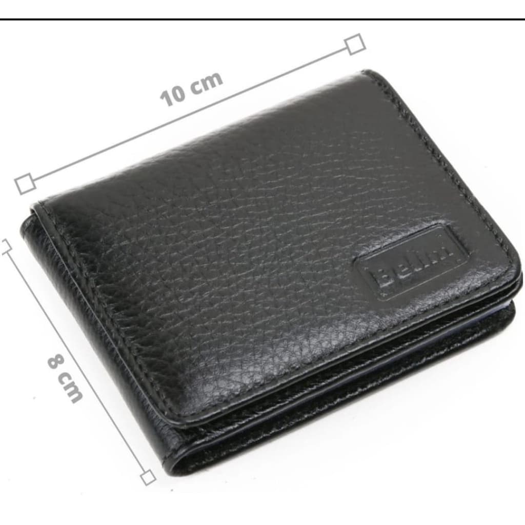 Carteira Masculina Couro Slim Pequena Executiva de Bolso