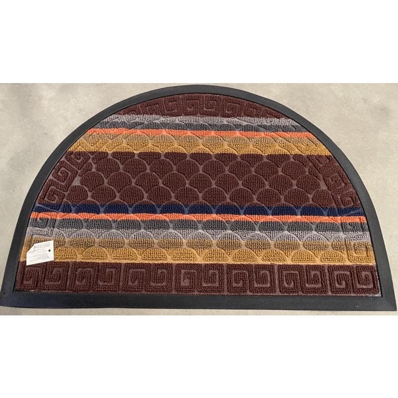 tapete capacho BEM VINDO meia lua Rfe:(12-8A)