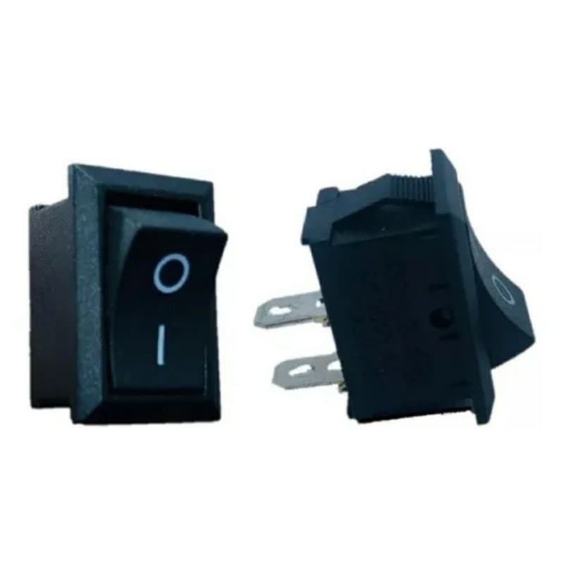 Botão Chave gangorra Quadrada On Off Liga/desliga 12v (2 Unidades)