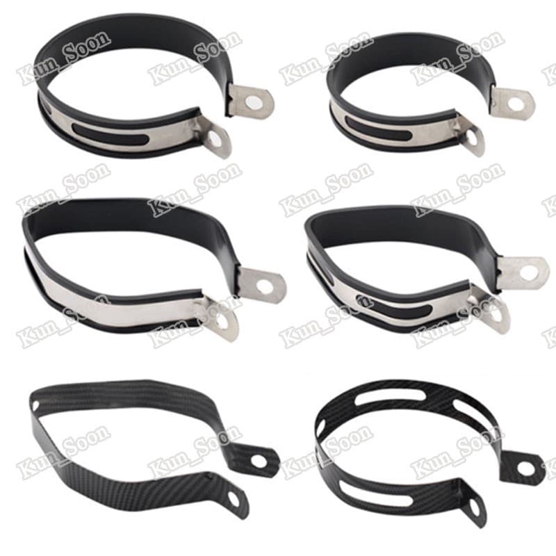 Exaustão Da Motocicleta Silenciador Silenciador Tubo Pode Cabide Braçadeira Strap Mount Bracket