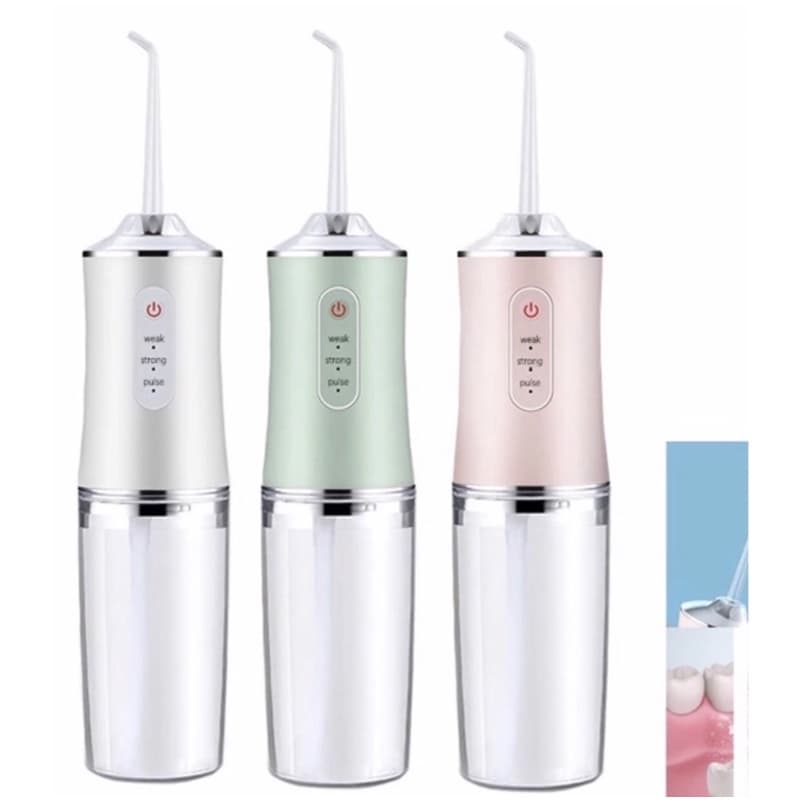 Oral Irrigator Fio Dental Jato De Água Portátil Dental Dental Cleaner Higiene Oral Dentes À Prova D 'Água 3/6 Acessórios