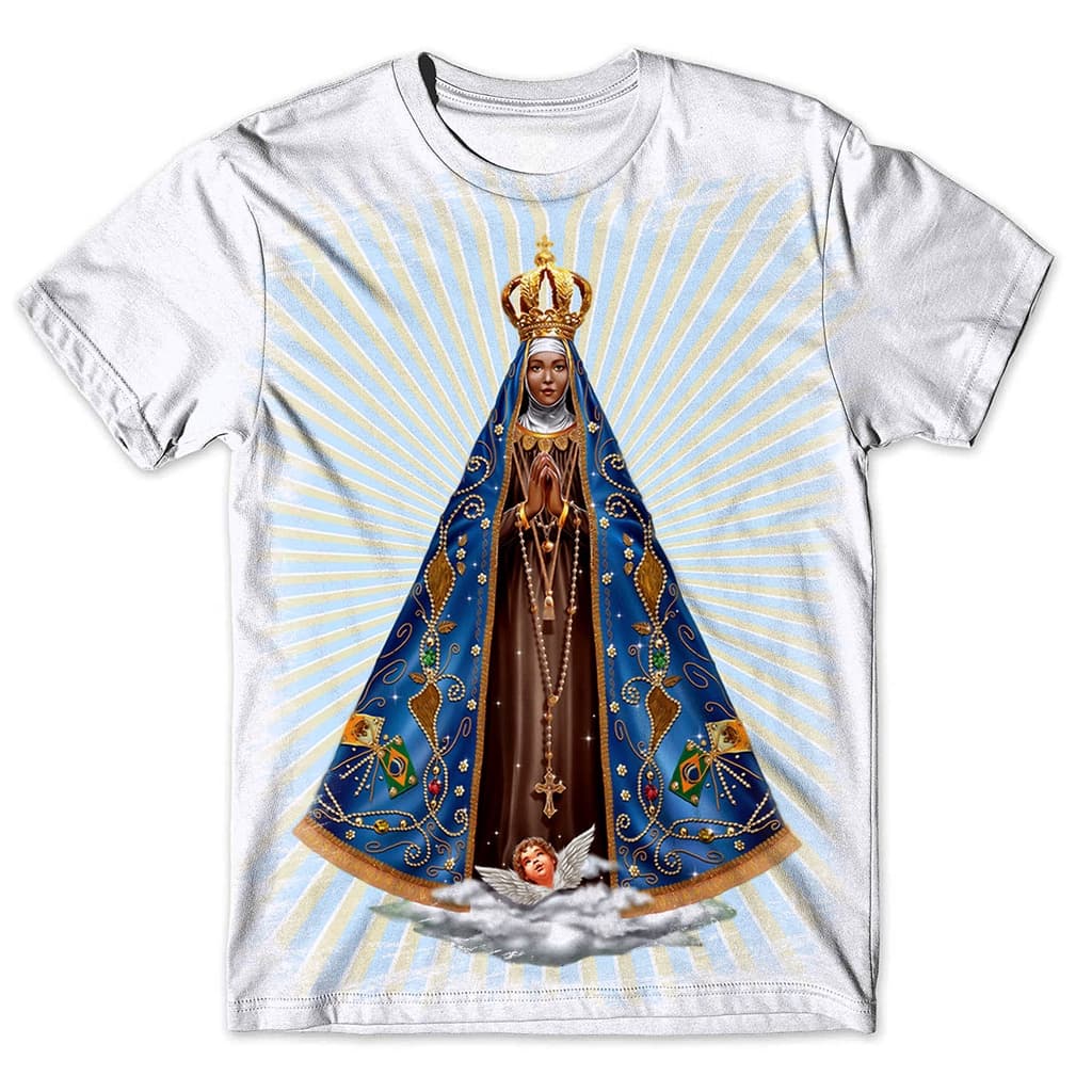 Camisa Camiseta Masculina Nossa Senhora Aparecida 30
