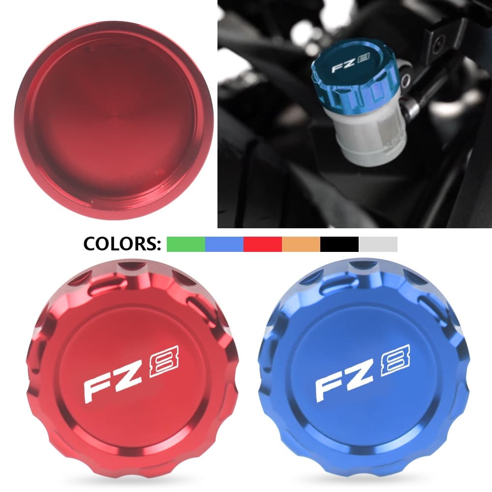Para YAMAHA FAZER FZ8 FZ 8 Todos Os Anos Universal CNC Freio Traseiro Fluido Cilindro Master Reservoir Capa Acessório