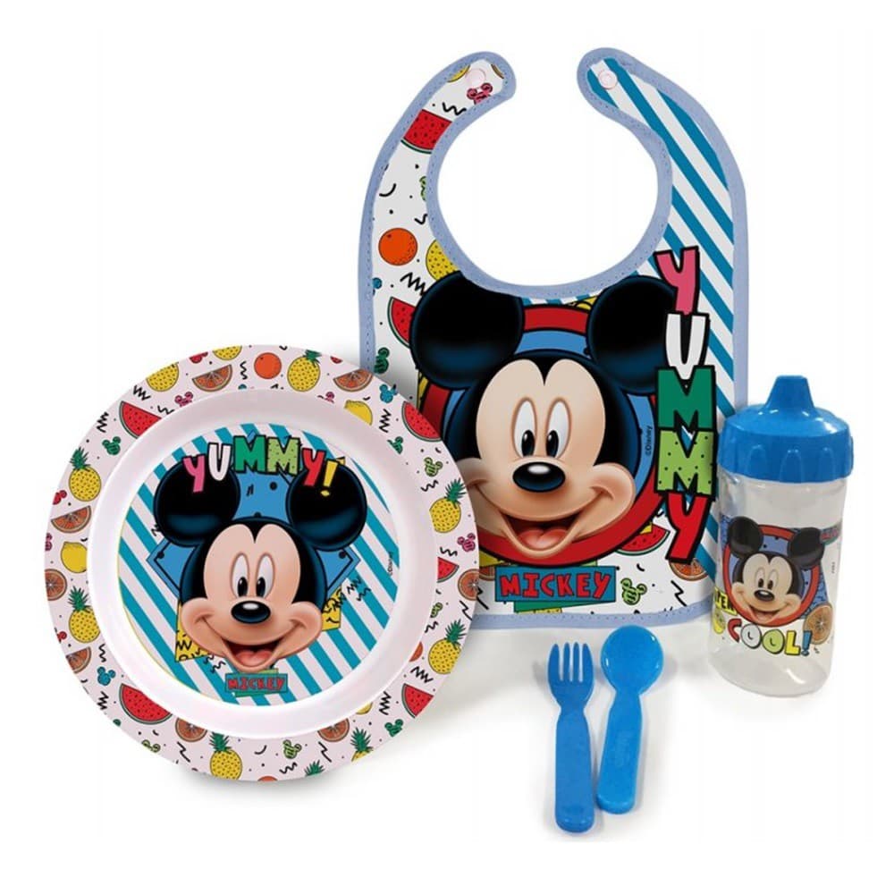 Kit Hora da Papinha 5 Peças Mickey - BabyGo