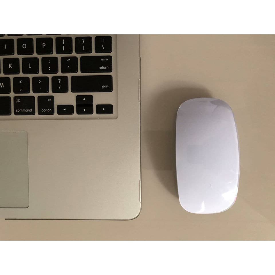 MOUSE BLUETOOTH ESTILO MAGIC MOUSE BATERIA RECARREGÁVEL - Estilo Magic Mouse para APPLE  Macbook e Windows Design Ergonô