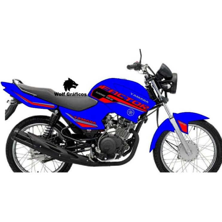 kit de faixas da factor 125 YBR AZUL