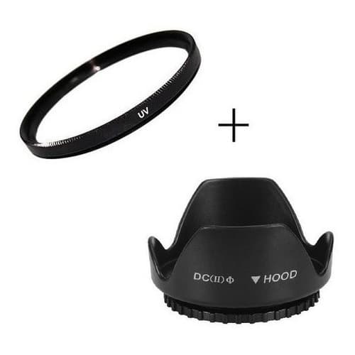 Filtro Uv + Parasol 58mm Canon Nikon Pentax Sony Minolta