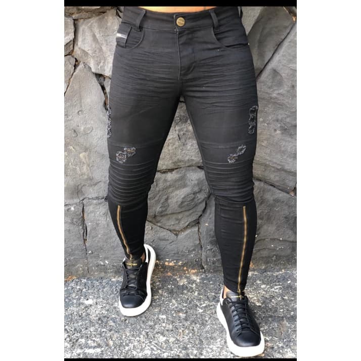 Calça skinny Masculina preta
