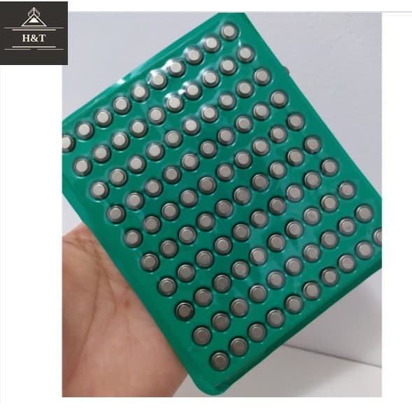 Cartela com 100 Baterias Para Relógio Ag1 Sr621 Lr620 Ag1 Lr621 Lr60 364